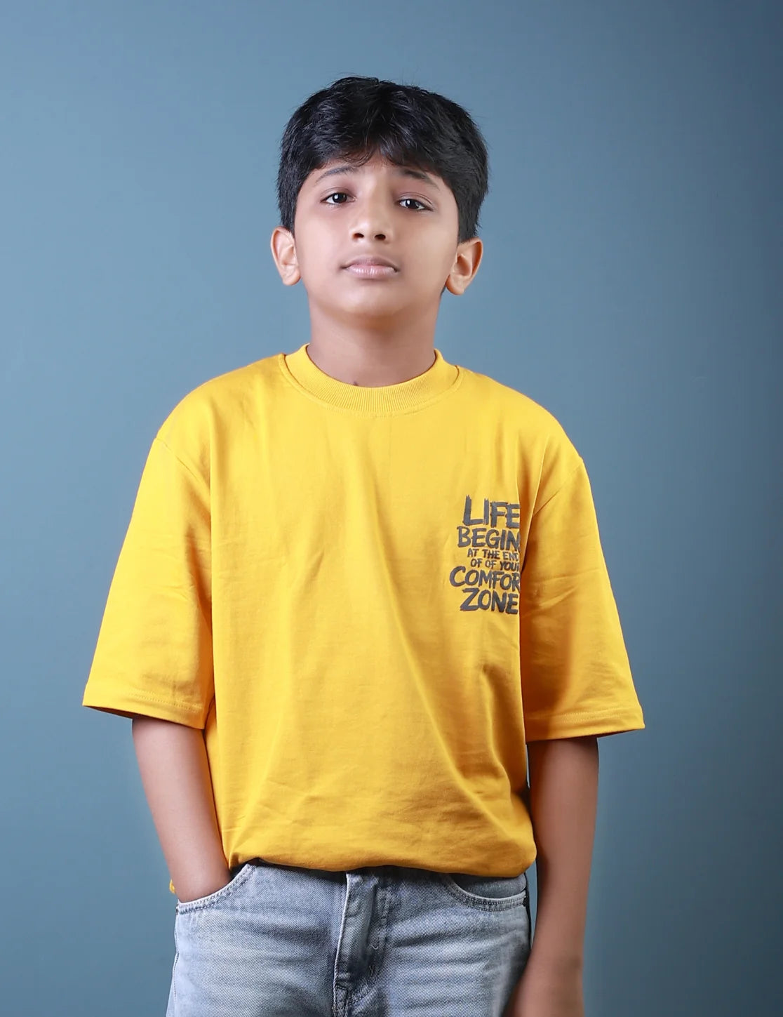 Boys (12–16 Years) Five Sleeve T-Shirt – Lubnet Cotton – 240–250 GSM