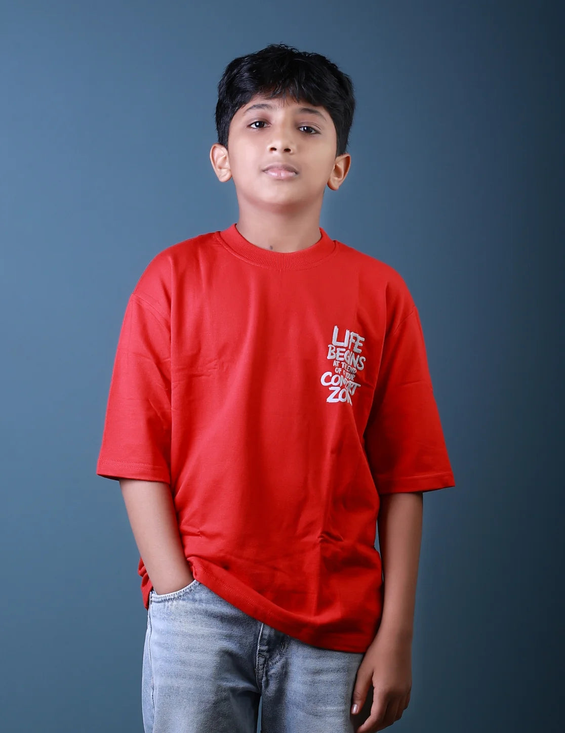 Boys (12–16 Years) Five Sleeve T-Shirt – Lubnet Cotton – 240–250 GSM