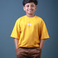 Boys (6–10 Years) Five Sleeve T-Shirt – Yellow Colour “NEW YORK” Print – Lubnet Cotton – 240-250 GSM