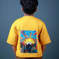 Boys (6–10 Years) Five Sleeve T-Shirt – Yellow Colour “NEW YORK” Print – Lubnet Cotton – 240-250 GSM