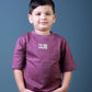 Kids (1–5 Years) Five Sleeve T-Shirt – Brick Red Colour “COLORS” Print – Lubnet Cotton – 240-250 GSM