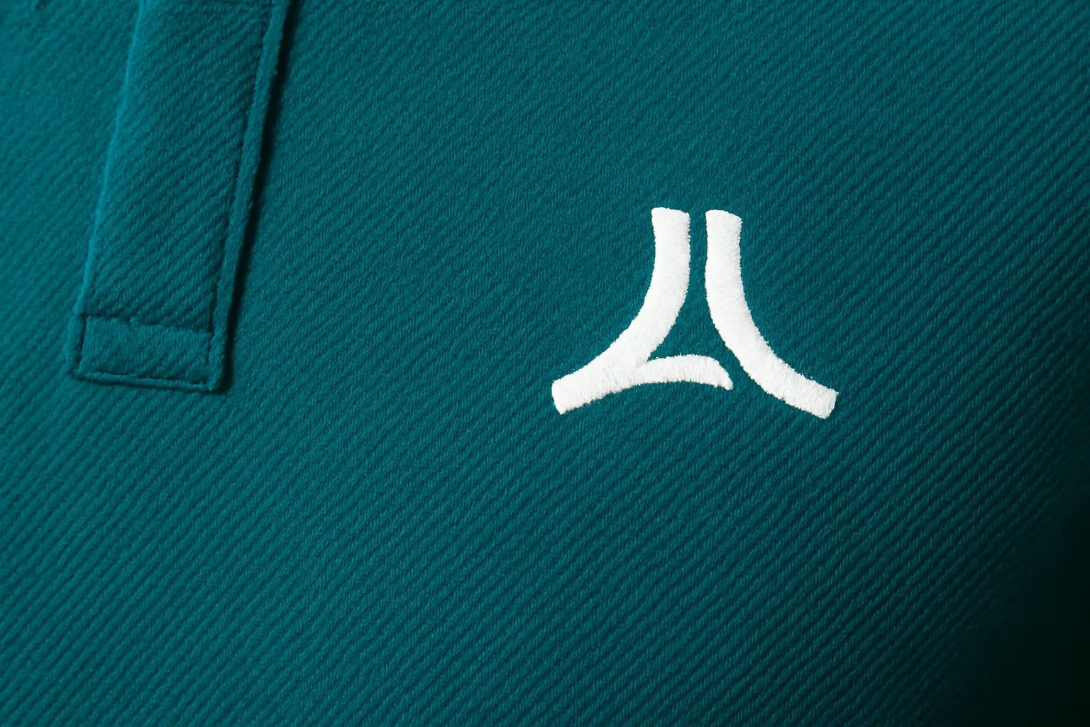 Gents Teal Collar Polo T-Shirt – Lubenet Cotton, 260-270 GSM, Five Sleeve, Embroidered Logo