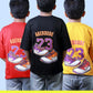 Boys (12–16 Years) Combo Pack of 3 Five Sleeve T-Shirts – Red, Black & Mustard Yellow Colours – Lubnet Cotton – 240–250 GSM