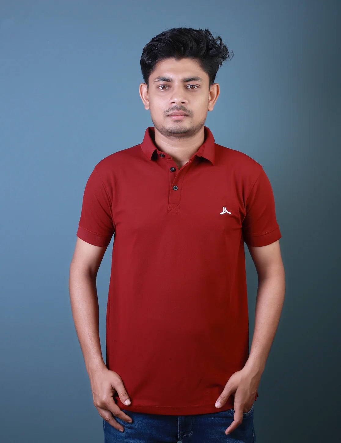 Men’s Polo Collar T-Shirt – Marsh Fabric – 220 GSM