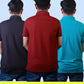 Men’s Polo Collar T-Shirt Combo Pack of 3 (Black,Green,Maroon) – Marsh Fabric – 220 GSM
