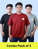 Harley Davidson Printed Oversized Men’s T-Shirt Combo Pack of 3 – Lubnet Cotton – 260-270 GSM