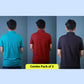 Men’s Polo Collar T-Shirt Combo Pack of 3 (Black,Green,Maroon) – Marsh Fabric – 220 GSM